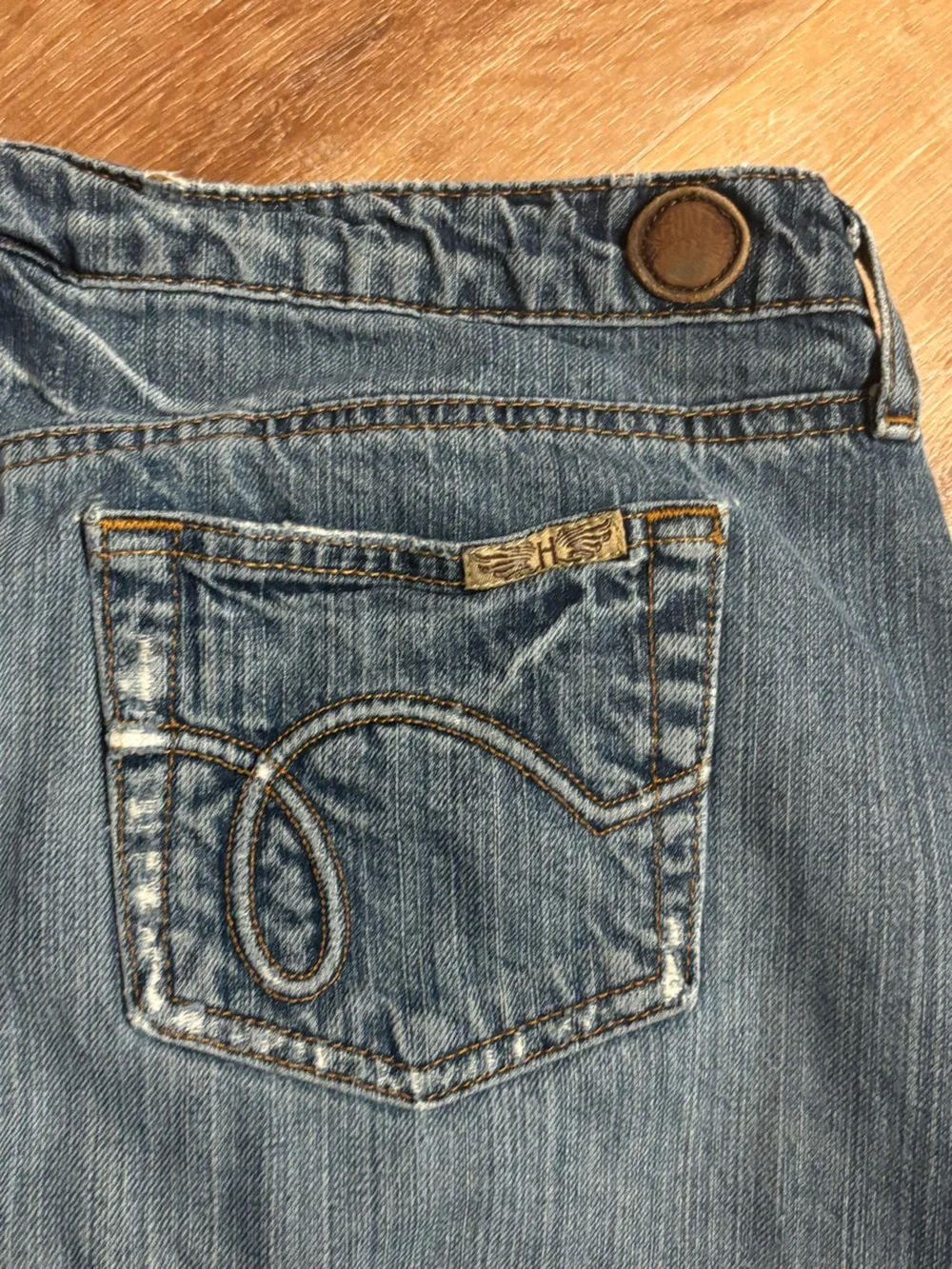 Denim jean maxi skirt Y2K Hint Jeans size 11 women’s 100% cotton 36”